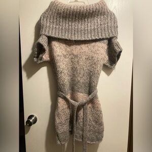 Moda International Lambs wool belted sweater
